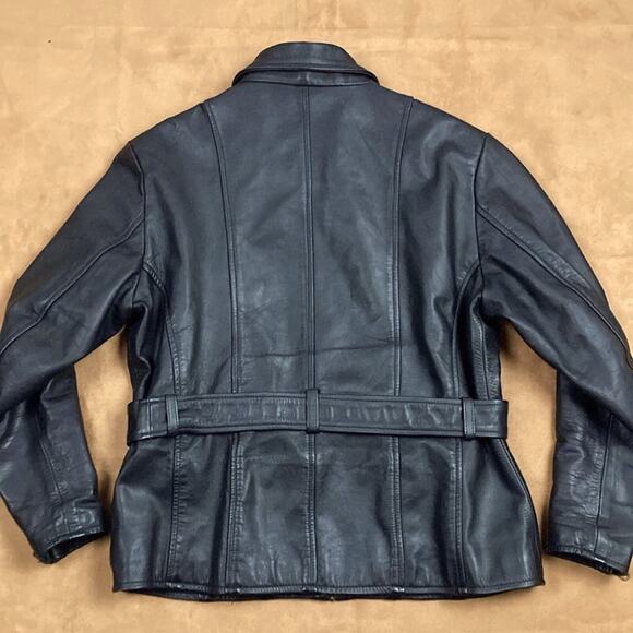 Z1R Women’s Motorcycle Leather Belted Jacket Full Zip Size 14 - Picture 3 of 12